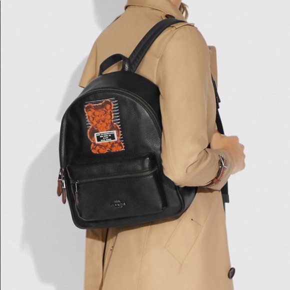 🐻 Coach Medium Charlie Backpack With Vandal Gummy - Picture 13 of 13